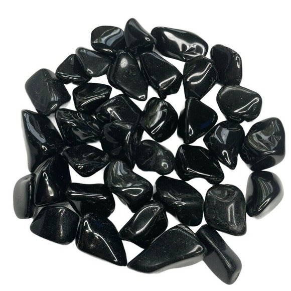 6x Black Tourmaline Tumbled Stone 30mm Reiki Healing Crystal Protection Gift Set - Picture 2 of 4